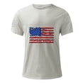 thumbnail image 3 of WREESH Fitness Wear Pullover Men's Short Sleeved T-Shirt with Patriotic Theme Round Neck Gray, 3 of 4