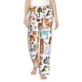 thumbnail image 2 of Kdxio Women's Comfy Stretch Animal Cartoon StylePrint Drawstring Pajama Pants-XX-Large, 2 of 9