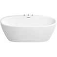 thumbnail image 5 of Proflo PFFSOI6731WH Cornwall 67" Free Standing Acrylic Soaking Tub - White, 5 of 6