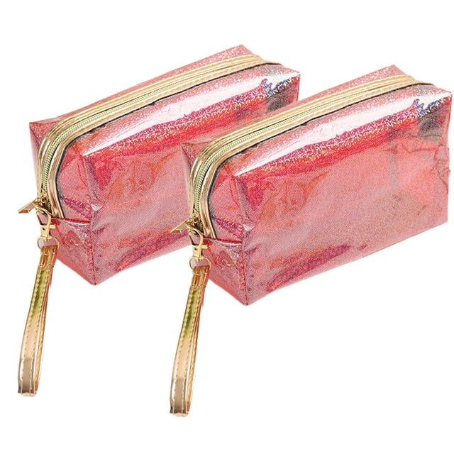 Bolsas de almacenamiento impermeables Laklulu, bolsa de artículos de tocador transparente con cremallera de PVC y asa