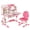 Pink #8, variant on Lweong Kids Desk and Chair Set, Height Adjustable Children's Study Desk with Spacious Storage Drawer, Golden Distance Preventing Myopia Design for Kids