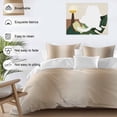 thumbnail image 3 of 3 Piece Khaki Ombre Duvet Cover Set California King,Microfiber Comforter/Quilt Cover with Corner Ties and 2 Pillowcases,Modern Abstract Art Farmhouse Gradient All Season Bedding with Zipper Closure, 3 of 8