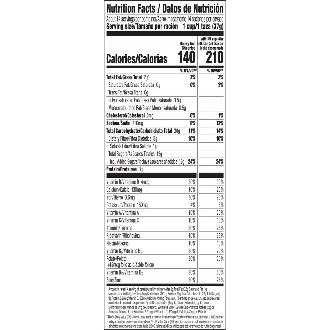 Pack of 3 Honey Nut Cheerios Cereal, Family Size 18.8 oz Each, Heart Healthy with free Valuenest Water Bottle