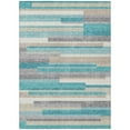 thumbnail image 2 of Addison Rugs Chantille Indoor/Outdoor Transitional Stripes Teal Washable Rectangle Rug, 10' x 14', 2 of 6