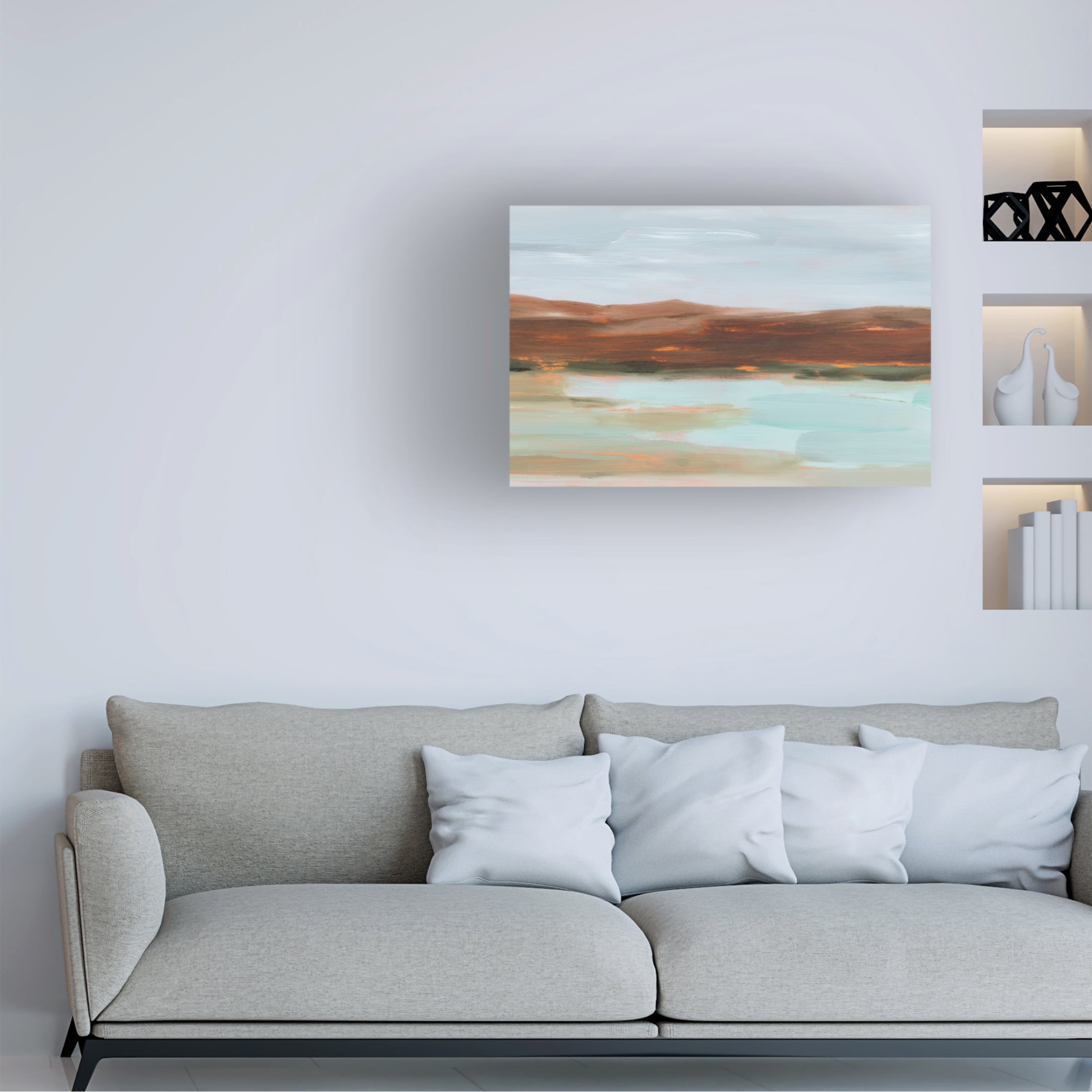 Trademark Fine Art Ethan Harper  Umber Mountain Range I Canvas Wall Art