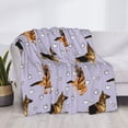 thumbnail image 3 of Fotbe German Shepherd Dog Manta de Franela con Estampado, Manta Ultrasuave para Cama, Sofá, Auto, Hipoalergénica y Antibolitas-80"x60", 3 of 6