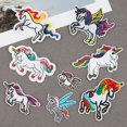 thumbnail image 2 of 21 parches de unicornio, mezcla aleatoria multicolor, parche hecho a mano, surtido para planchar o coser, bordado, planchado, bricolaje para ropa, jeans, bolso, sombrero, zapatos, 2 of 4