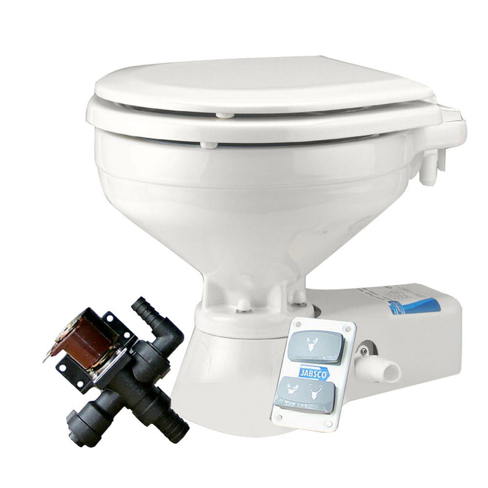 JABSCO MARINE 12V QUIET FLUSH HOUSEHOLD FRESHWATER TOILET