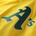 thumbnail image 4 of Men's Mitchell & Ness Rickey Henderson Yellow Athletics Authentic Batting Practice Jersey, 4 of 6