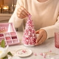 thumbnail image 4 of DIY Beaded Christmas Tree Kit, 7.09 x 4.33 Inch Pearl and Crystal Bead Cone Decoration with 9 Color Options, Handmade Craft Set for Adults and Craft Enthusiasts, 4 of 4