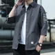 thumbnail image 3 of Camisa de hombre Social Nueva en Camisas de carga a rayas para hombres con bolsillo Verano Marca barata Slim Fit Tops Hipster Regular I Original Xxl, 3 of 5