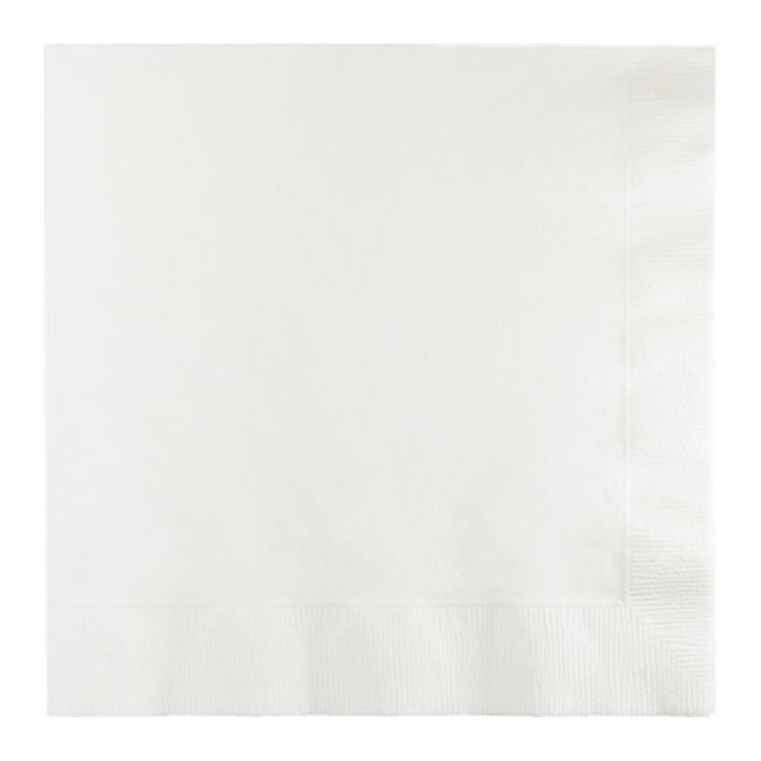 2 Ply Beverage Napkins Bulk White,Pack of 200