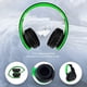 thumbnail image 3 of Cascos inalámbricos PowerLocus Over-Ear Stereo plegables, con micrófono y cable para iPhone, Samsung, LG, iPad (Negro/Verde), 3 of 3