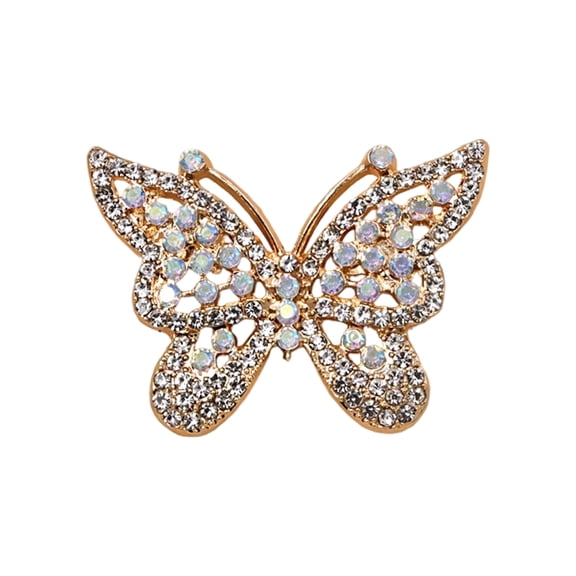 fuxzkrlz Rhinestone Butterfly Brooch for Women, Vintage Butterfly Lapel Pin, Hats Clothes Dress Decorative Jewelry Accessories