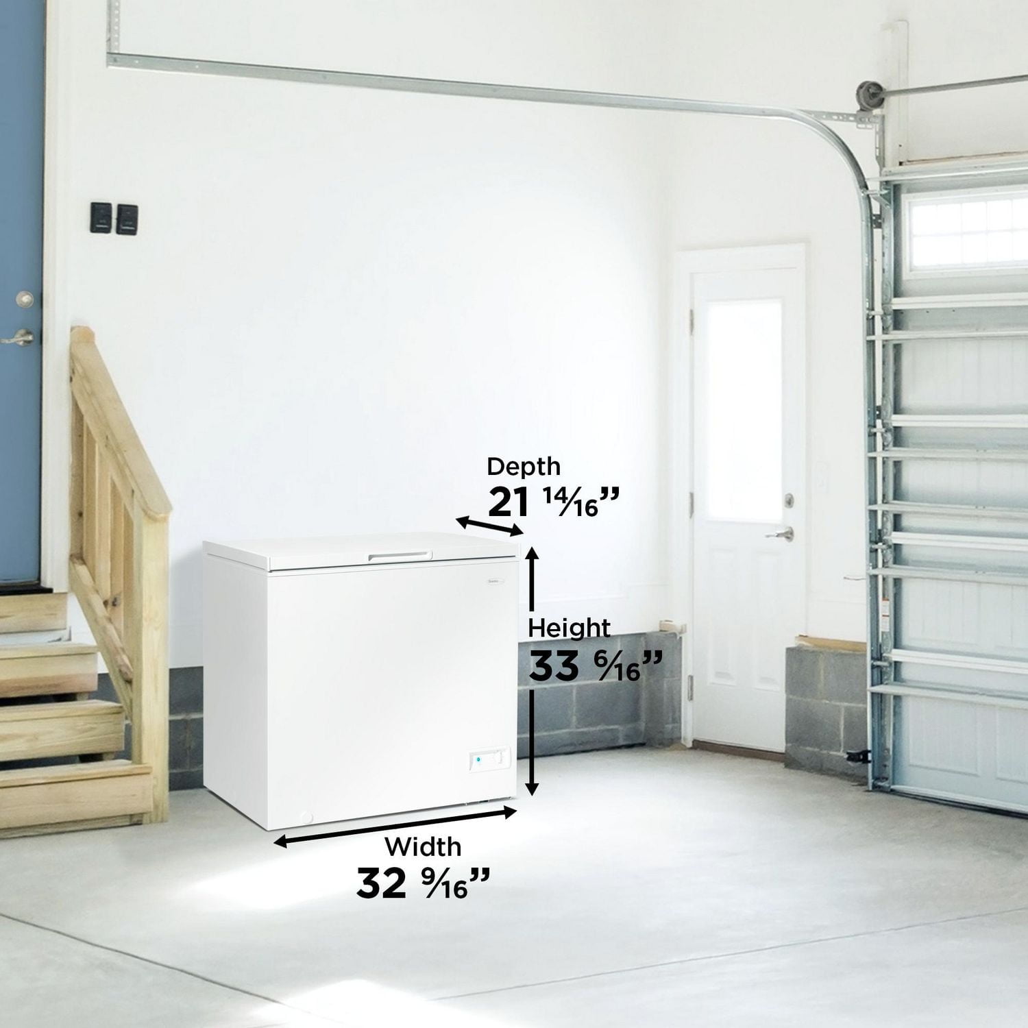 Danby DCF070A6WM Modèle carré de congélateur coffre de 7,0 pi3 DOE en Blanc