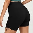 thumbnail image 5 of ShomPort Women's Yoga Shorts Stretch Sport Short Comfy High Waist Ruched Side Wicking Active Shorts Workout Running, 5 of 6