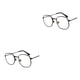 thumbnail image 4 of Qarigey Gafas de sol cuadradas pequeñas para hombres y mujeres Protección Materiales cómodos Lentes polarizadas negro anti-azul negro anti-azul 2Conjunto, 4 of 6