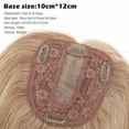 thumbnail image 5 of Benehair 14" Remy Hair Top Hairpiece 100% Human Hair Extensions Clip In Topper Toupee Silk Base for Women Highlight Blonde, 5 of 12