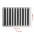thumbnail image 2 of Universal Car Floor Carpet Mat Patch Heel Scuff Plate Foot Rest Pedal Pad Stainless Steel, 2 of 6