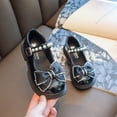 thumbnail image 3 of URMAGIC Girl's Mary Jane School Uniform Shoes Bow Strap Dress Uniform Flats (Toddler/Little Girl/Big Girl) 2-9 Years, 3 of 7