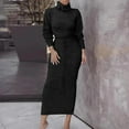 thumbnail image 4 of Long Sleeve Sweater Maxi Bodycon Skirt Two Piece Set, 4 of 7