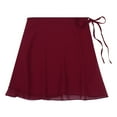 thumbnail image 4 of iEFiEL Women Ballet Dance Chiffon Wrap Skate Wrap Skirt with Tie Waist, 4 of 6