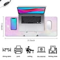thumbnail image 5 of Long Mouse Pads for Desk,Rainbow Unicorn Pattern Desk Mats on Top Of Desks, Desk Mouse Pad Extra Large with 3mm Non-Slip Base and Stitched Edge for Gaming,Office,Work,Home 31.5"x11.8", 5 of 6