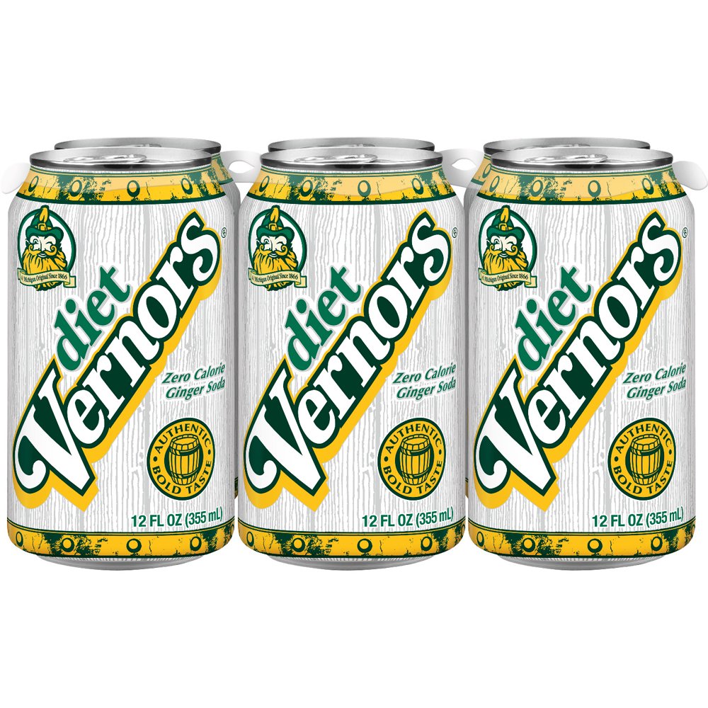 Vernors Ginger Ale Diet Soda, 12 Fl. Oz., 6 Count