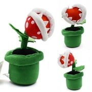 Super Mario Bros Big Poison Piranha Plant Plush Toy Stuffed Doll Xmas Gift 9"