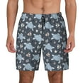 thumbnail image 3 of Uemuo Turtle Pattern Mens Swim Trunks Quick Dry Board Shorts with Mesh Lining, Stretch Beach Shorts Quick Dry No-Chafing Board Shorts-3X-Large, 3 of 9