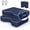 Blue, variant on Stadium Seat Cushions Waterproof, Extra Thick 3.5" Portable Bleacher Seat Cushions, Indoor Outdoor Cushion for Sports Events