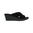 thumbnail image 4 of Skechers Womens Call Beverlee-Delighted Slip On Open Toe Wedge Sandals, 4 of 5
