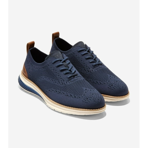 Cole Haan Men's ØriginalGrand Energyweave Stitchlite Wingtip Oxfords C40571 Navy