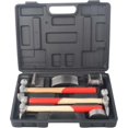 thumbnail image 1 of 7 Pcs Auto Body Repair Tool Kit, Craft Panel Beating Hammer and Dolly Set Hammer Dent Body Tool Carbon Steel Dolly and Hammer Dent Body Fender Tool Set, 1 of 7