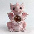 thumbnail image 1 of OUSITAID Dragon Statues Lighting Ball Mini Dragon Figurine Cute Handmade Desk Room Decor, 1 of 5