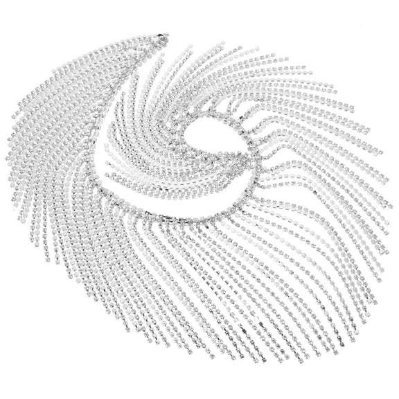 Rhinestone Chain Fringe Trim Clothing DIY Rhinestone Tassel Sewing Crafts DIY Rhinestone Chain