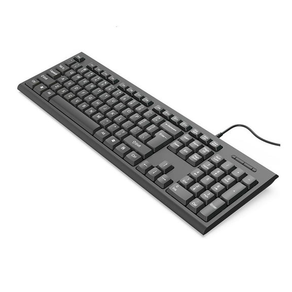 Yammee Gaming Keyboard Full Size Chocolate Keycap Quiet Computer Keyboard 104 Keys Corded Keyboard for PC Desktop Office Gaming