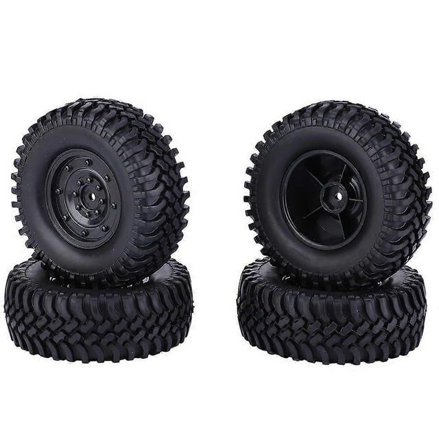 Pneu de voiture télécommandé de simulation de diamètre 100 mm, accessoires de remplacement pour pneus de voiture télécommandée 1/10, noir