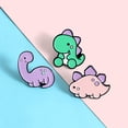 thumbnail image 3 of Broche de dinosaurio divertido de 3 uds, alfileres esmaltados, accesorios, Zulema Broches, 3 of 8