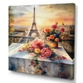 thumbnail image 2 of Designart "Beautiful Eiffel Tower In Paris III" City Paris Canvas Wall Art, 2 of 5