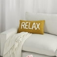 thumbnail image 5 of Mina Victory Life Styles Tufted Relax Cotton Throw Pillow in Mustard Yellow, 5 of 6