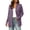 Purple, variant on Women's Shawl Collar Open Front Knit Cardigan Jacket, Rib Cuff Relaxed Mid-Length Layering Coat with Pockets