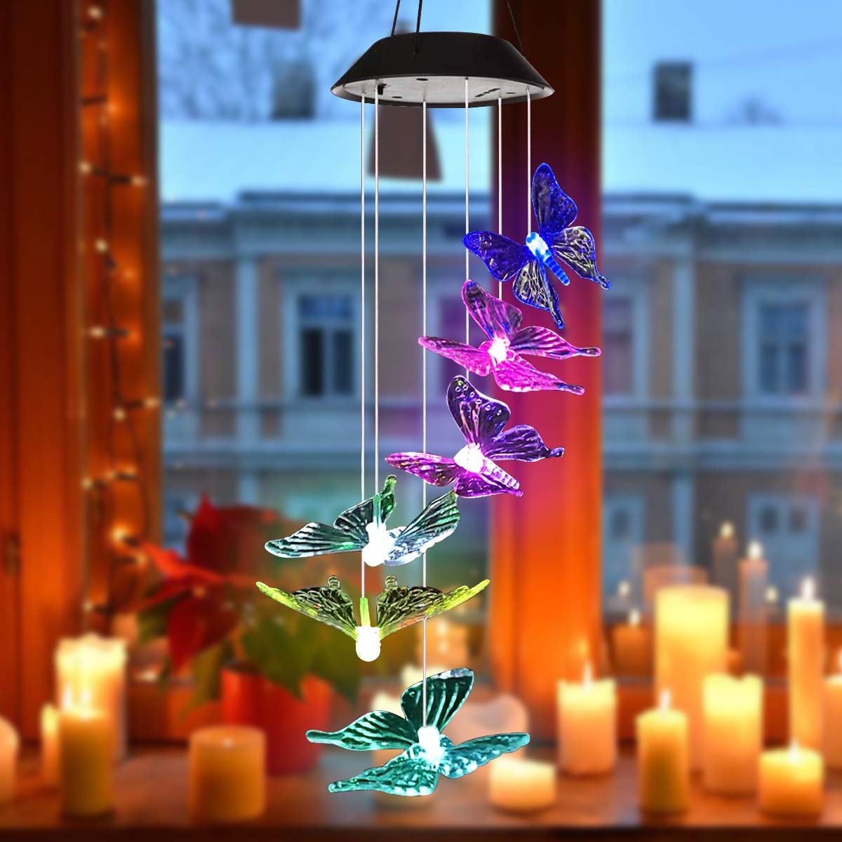 TiokMc Solar Butterfly Wind Chimes with LED photo 7