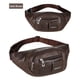 thumbnail image 1 of Bolso bandolera para hombre Bolsos cruzados duraderos de PU para deportes de ciclismo (marrón oscuro) Ndcxsfigh Para Estrenar, 1 of 9
