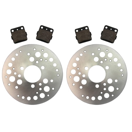 Factory Spec, (2)FS-2007 (2)FS-409, Both Front Disc Brake Rotors & Pads Suzuki LT-Z400 & LT-Z250, Kawasaki KFX400, Arctic Cat DVX400