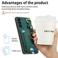 thumbnail image 2 of Allytech Wallet Case for Samsung Galaxy A13 5G, Support Car Mount, Luxury PU Leather Shockproof Anti-Fall 360° Finger Ring Stand Rotatable Kickstand Case with Magnetic Snap & Card Slots - Green, 2 of 8