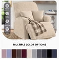 thumbnail image 4 of AuraLane Recliner Chair Cover, 3 Piece Stretchable Slipcover with Storage Pockets, Anti-Slip Furniture Protector for Kids & Pets(1 Seater,Only Cover), 4 of 5