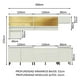 thumbnail image 3 of Cocina Integral MADESA Verona 300 cm Blanco 225 cm altura, 3 of 9