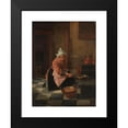 thumbnail image 2 of Alexander Hugo Bakker Korff 19x24 Black Modern Framed Museum Art Print Titled - The Waffle Maker (C. 1850 - C. 1882), 2 of 5