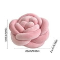 thumbnail image 3 of Cinvoph 7"x7" Valentine's Day Gift for Her Rose Throw Pillow Decorative Soft Velvet Pillows Romantic Home Decor for Living Room Bedroom Sofa, A#Pink, 3 of 6